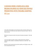 I-HUMAN WEEK 3 NURS 6512 2026 REGINA RICARDO 65-YEAR-OLD FEMALE PRESENTING WITH TROUBLE SLEEPING  AT Case 