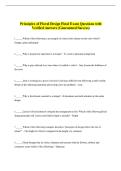 Principles of Floral Design Final Exam Questions with  Verified Answers &lpar;Guaranteed Success&rpar;