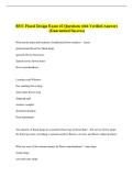 BYU Floral Design Exam &num;2 Questions with Verified Answers  &lpar;Guaranteed Success&rpar; 