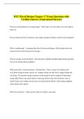 BYU Floral Design Chapter 17 Exam Questions with  Verified Answers &lpar;Guaranteed Success&rpar; 