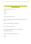 Floral Design Final Exam Questions with Verified Answers  &lpar;Guaranteed Success&rpar;