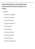 ALABAMA JOURNEYMAN PLUMBER EXAM &ndash; QUESTIONS AND ANSWERS &vert; VERIFIED  AND WELL DETAILED ANSWERS &vert; PLUS RATIONALES &vert; GUARANTEED PASS &vert; LATEST  EXAM UPDATE