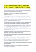 C715 CHAPTER 9 EXAM QUESTIONS & ACCURATE COMPLETE SOLUTIONS 