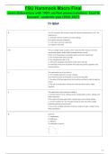 FSU Hammock Macro Final  -exam elaborations with 100&percnt; verified answer&sol;solutions- Excel & Succeed - academic year &lpar;2026-2027&rpar;  &period;pdf