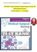 Test Bank for Timby&rsquo;s Introductory Medical-Surgical Nursing&comma; 13th Edition &lpar;Donnelly-Moreno&rpar;