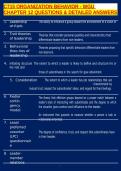 C715 ORGANIZATION BEHAVIOR - WGU CHAPTER 12 QUESTIONS & DETAILED ANSWERS