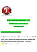 ATI RN Mental Health Proctored Exam &lpar;NGN&rpar; &vert; Practice Questions & Verified Answers