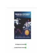 Financial Statement Analysis & Valuation 6th Edition Easton Solution Manual