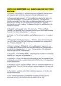 CMFO CORE EXAM TEST 2026 QUESTIONS AND SOLUTIONS RATED 