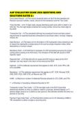 AAP EVALUATION EXAM 2026 QUESTIONS AND SOLUTIONS RATED