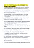 NYC FOOD PROTECTION FINAL EXAM 2026 QUESTIONS AND SOLUTIONS RATED