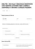 MBA 706 - KIM Exam 1 2026 EXAM QUESTIONS AND VERIFIED ANSWERS &lpar;100&percnt; CORRECT ANSWERS&rpar; A&plus; GRADED &vert; ALREADY PASSED&excl;&excl;