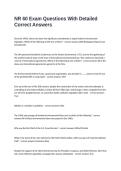 NR 60 Exam Questions With Detailed Correct Answers