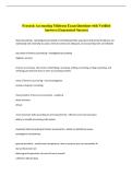 Forensic Accounting Midterm Exam Questions with Verified  Answers &lpar;Guaranteed Success&rpar; 