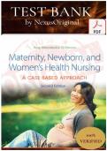 Full Test Bank&colon; Maternity&comma; Newborn&comma; and Women's Health Nursing&colon; A Case-Based Approach&comma; 2nd Edition &vert; Amy Mandeville O'Meara &vert; Complete Chapter-by-Chapter Coverage &vert; Verified Questions & Correct Answers &vert; Detailed Clinical Rationales &vert; Matern