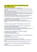 RVT ARDMS LATEST 2026 EXAM QUESTIONS AND SOLUTIONS RATED