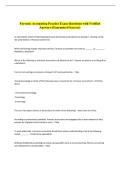 Forensic Accounting Practice Exam Questions with Verified  Answers &lpar;Guaranteed Success&rpar;