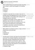 Salesforce Associate &sol; Score 100&percnt; &sol; New Version 2025 Update &sol; Certification Study Guide