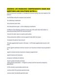 ARIZONA LIFE INSURANCE COMPREHENSIVE EXAM 2026 QUESTIONS AND SOLUTIONS RATED
