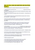 MBA 620 FINAL EXAM 2026 QUESTIONS AND SOLUTIONS RATED 