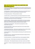 MBA 620 EVALUATION EXAM 2026 QUESTIONS AND SOLUTIONS RATED