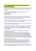 IACCP COMPREHENSIVE EXAM 2026 QUESTIONS AND SOLUTIONS RATED 