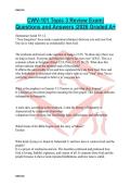CWV-101 Topic 3 Review Exam&vert; Questions and Answers &vert;2026 Graded A&plus;