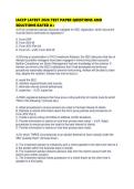 IACCP LATEST 2026 TEST PAPER QUESTIONS AND SOLUTIONS RATED