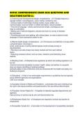 RHFAC COMPREHENSIVE EXAM 2026 QUESTIONS AND SOLUTIONS RATED
