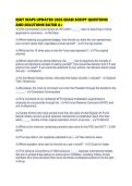 SSGT WAPS UPDATED 2026 EXAM SCRIPT QUESTIONS AND SOLUTIONS RATED