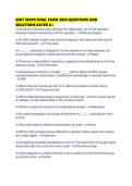 SSGT WAPS FINAL EXAM 2026 QUESTIONS AND SOLUTIONS RATED