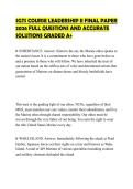 SGTS COURSE LEADERSHIP II FINAL PAPER 2026 FULL QUESTIONS AND ACCURATE SOLUTIONS GRADED A&plus;