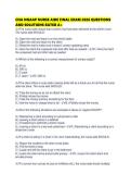 CNA NNAAP NURSE AIDE FINAL EXAM 2026 QUESTIONS AND SOLUTIONS RATED