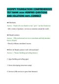 SHOPIFY FOUNDATIONS COMPREHENSIVE TEST BANK 2026 VERIFIED QUESTIONS AND SOLUTIONS 100&percnt; CORRECT