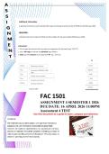 fac1501 assignment 4 Test 4  semester 1 2026 &lpar; calculation included&rpar; Distinction guaranteed&comma; latest questions and answers