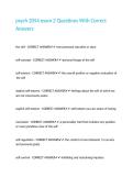 psych 2054 exam 2 Questions With Correct Answers