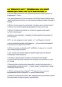 ASP ASSOCIATE SAFETY PROFESSIONAL 2026 EXAM SCRIPT QUESTIONS AND SOLUTIONS GRADED