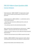 PPA 265 Midterm Exam Questions With Correct Answers