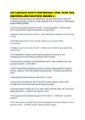 ASP ASSOCIATE SAFETY PROFESSIONAL FINAL EXAM 2026 QUESTIONS AND SOLUTIONS GRADED