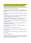 ASP ASSOCIATE SAFETY PROFESSIONAL COMPREHENSIVE EXAM 2026 QUESTIONS AND SOLUTIONS GRADED A&period;pdf  1