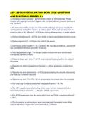 ASP ASSOCIATE EVALUATION EXAM 2026 QUESTIONS AND SOLUTIONS GRADED