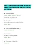 SNSA COMPREHENSIVE EXAM 2026 STUDY GUIDE QUESTIONS AND ANSWERS TESTED SOLUTIONS