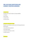 NBC-HIS EXAM QUESTIONS AND CORRECT VERIFIED ANSWERS&vert; 2026&sol;27