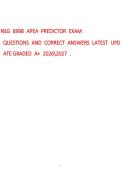 NSG 6998 APEA Predictor Exam Study Guide 2026-2027 &vert; NP Certification Prep