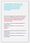 AHIP NONDISCRIMINATION TRAINING EXAM &vert;&vert; MOST  RECENT EXAM 2026-2027 ACTUAL COMPLETE REAL                     EXAM QUESTIONS AND  CORRECT ANSWERS                            &lpar;VERIFIED ANSWERS&rpar; ALREADY GRADED A&plus; &vert;  GUARANTEED SUCCESS&excl;&excl; NEWEST EXAM &vert;         