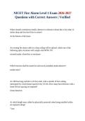 NICET Fire Alarm Level 1 Exam 2026-2027 Questions with Correct Answers &vert; Verified