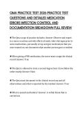 QMA PRACTICE TEST 2026 PRACTICE TEST  QUESTIONS AND DETAILED MEDICATION  ERRORS INFECTION CONTROL AND  DOCUMENTATION BREAKDOWN FULL REVIEW