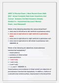 ARRT CI Review Exam &vert;&vert; Most Recent Exam 2026 2027  Actual Complete Real Exam Questions And  Correct  Answers &lpar;Verified Answers&rpar; Already                  Graded A&plus; &vert; Guaranteed Success&excl;&excl; Newest                       Exam &vert; Just Released&excl;&excl; 