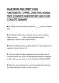 RAMEXAM22 RAM EXPERT EXAM  FUNDAMENTAL TOWING 2026 FINAL REVIEW  PACK COMPLETE QUESTION SET AND CORE  CONCEPT SUMMARY