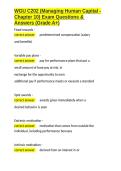 WGU C202 &lpar;Managing Human Capital - Chapter 10&rpar; Exam Questions & Answers &lpar;Grade A&plus;&rpar;&period;docx